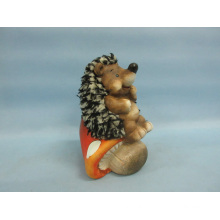 Cogumelo Hedgehog forma cerâmica artesanato (loe2538-c13)